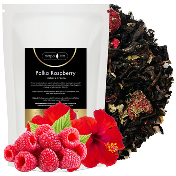 Herbata Czarna Liściasta Polka Raspberry Mapo Tea 50g