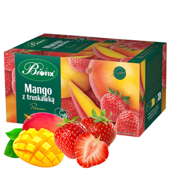 Herbata Owocowa Mango z Truskawką BIFIX PREMIUM Ekspresowa 20 Torebek