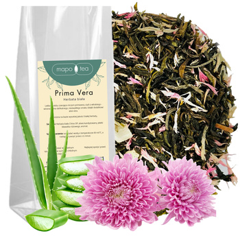 Herbata biała Prima Vera z aloesem i bławatkiem różowym Mapo Tea 50g