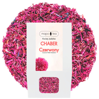 Chaber Bławatek Czerwony Płatki Suszone kwiaty jadalne Mapo Tea 10g
