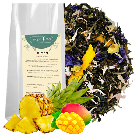 Herbata biała Aloha z Anansem Mango i Aloesem Mapo Tea 50g