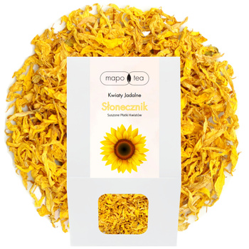 Płatki Słonecznika Suszone kwiaty jadalne Mapo Tea 10g