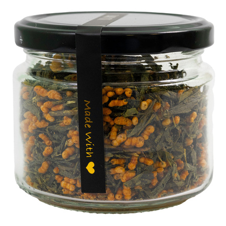 Herbata zielona Sencha China Genmaicha Japan Style w słoiku Mapo Tea 50g