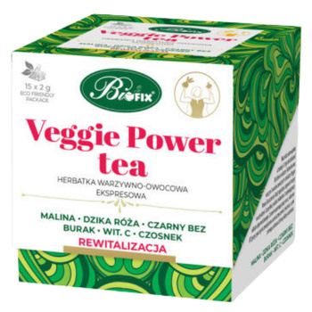 BIFIX Veggie Power Tea Herbatka Owocowo-Warzywna Ekspresowa 30g