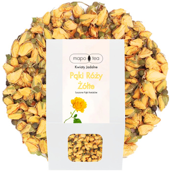 Pąki Róży Żółte Suszone kwiaty jadalne Mapo Tea 20g