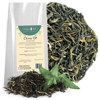 Herbata biała China OP liściasta premium wysoka jakość Orange Pekoe Mapo Tea 50g