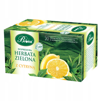 BIFIX Herbata Zielona z Cytryną Premium 20 Torebek 40G