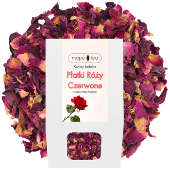 Płatki róż suszone kwiaty jadalne Mapo Tea 20g