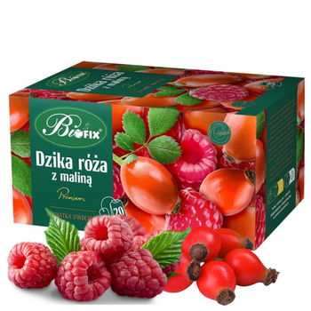 Herbata Owocowa Dzika Róża z Maliną BIFIX PREMIUM Ekspresowa 20 Torebek