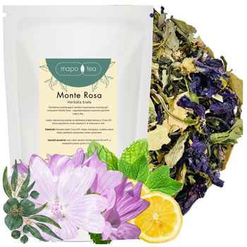 Herbata Biała China OP Sypana Monte Rosa - Mięta Eukaliptus Szałwia Mapo Tea 50g