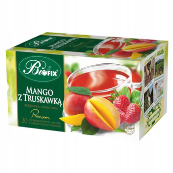 Herbata Owocowa Mango z Truskawką BIFIX PREMIUM Ekspresowa 20 Torebek