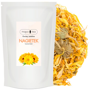 Nagietek Lekarski Kwiat Cały Suszony kwiaty jadalne Mapo Tea 200g