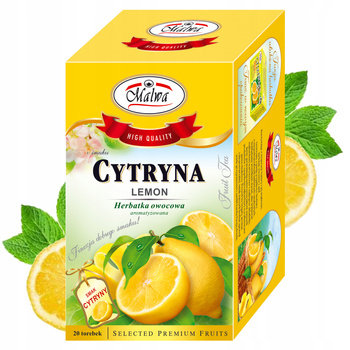 MALWA TEA HERBATA OWOCOWA EKSPRESOWA CYTRYNOWA 20 TOREBEK 40G