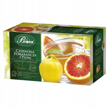 Herbata Owocowa Czerwona Pomarańcza z Pigwą BIFIX PREMIUM Ekspresowa 20 Torebek