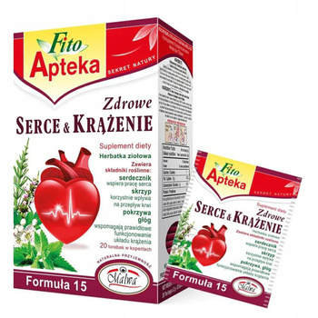 Herbata na zdrowe serce i krążenie Fito Apteka malwa tea 20 kopert 40g