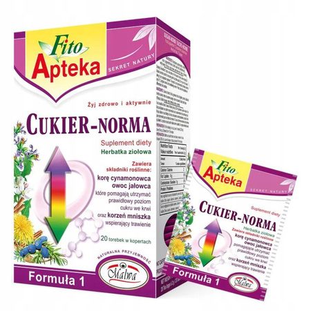 MALWA TEA FITO APTEKA CUKIER NORMA 20 KOPERT 40G