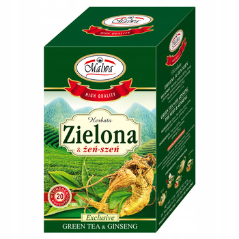 MALWA TEA HERBATA ZIELONA Z ŻEN - SZEŃ 2O KOPERT 35G