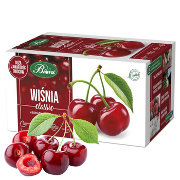 BI FIX Herbata Owocowa Ekspresowa Classic Wiśnia 20 torebek 50g