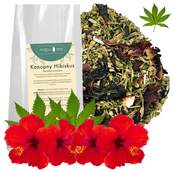 Herbata Konopna "Konopny Hibiskus" z hibiskusem Mapo Tea 50g