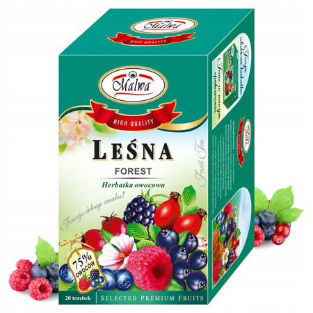 MALWA TEA HERBATA OWOCOWA EKSPRESOWA LEŚNA 20 TOREBEK 40G