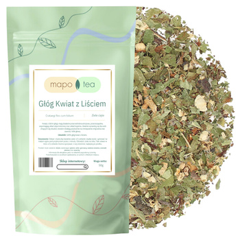 Głóg kwiat z liściem cięty Mapo Tea 50g