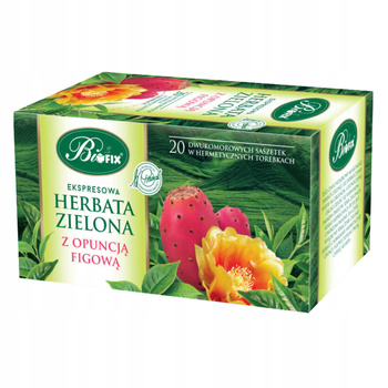 BIFIX Herbata Zielona Opuncja Figowa Premium 20 Torebek 40G
