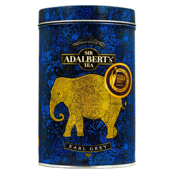 Sir Adalbert's Herbata Czarna Liściasta Earl Grey Puszka Metalowa 110g