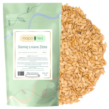 Siemię lniane ziarno złote Mapo Tea 100g