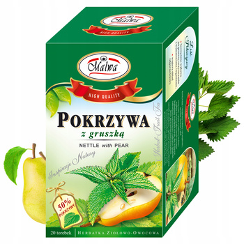 MALWA TEA HERBATA ZIOŁOWA POKRZYWA Z GRUSZKĄ 20 TOREBEK 40G